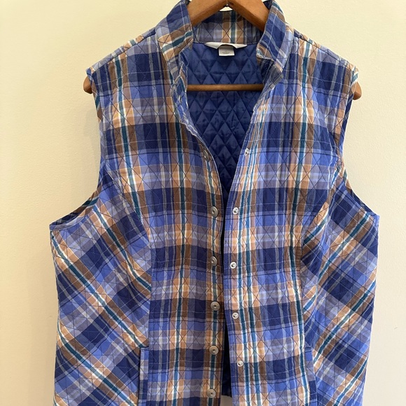 Church banks plaid quilted vest - Picture 6 of 6